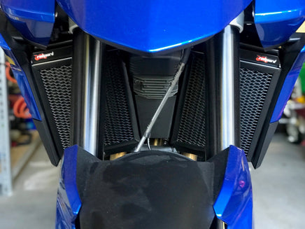 Triumph Tiger 850, Radiator Guard, Rad Guard, Stone Guard, radiator protection, stone grill, motorcycle guard