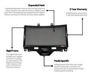 Quality Radiator Guards are an Essential part to protect your motorcycle...