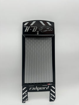 Rad Guard radiator guard for Harley Davidson Low Rider ST that are fitted with Mustache Bars