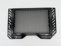 Motorcycle radiator guard for the Yamaha T700 in Black