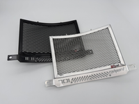 Black and polished Rad Guards for Husky 701 Enduro and Supermoto