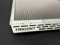 Polished Rad Guard Triumph Trident 