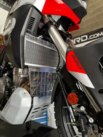 Aprilia Tuareg 660  Rally Radiator Guard pollished alloy