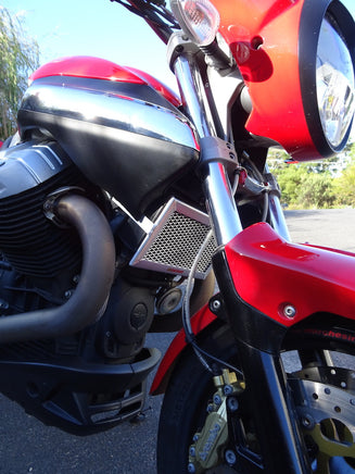 Moto Guzzi Sport 1200 8v, Radiator Guard, Rad Guard, Stone guard, radiator protection, Protector, stone grill, motorcycle guard