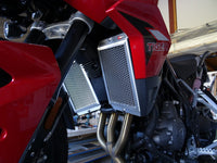 Triumph Tiger 850, Radiator Guard, Rad Guard, Stone Guard, radiator protection, stone grill, motorcycle guard