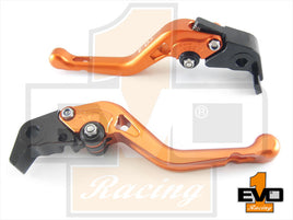 Ducati Hypermotard 939 / Strada (Short only with stock handguards) Shorty Brake & Clutch Levers - Orange