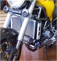 Ducati Monster S4/S4R, Radiator Guard, Radiator Guard, Rad Guard, Stone guard, radiator protection, Protector, stone grill, motorcycle guard