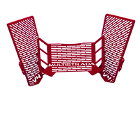 Ducati V4 Red rad guards, radiator guards, protection.