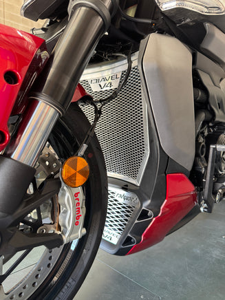 Ducati XDiavel RadGuards fitted polished set left side