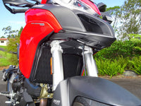 Fitted Ducati Multistrada 950 Black Rad Guards, radiator guards, protection, best air flow