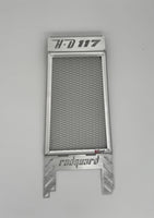 Rad guard in polished alloy for a Harley Davidson Heritage Classic 117 
