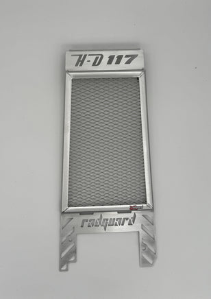 Rad guard in polished alloy for a Harley Davidson Heritage Classic 117 
