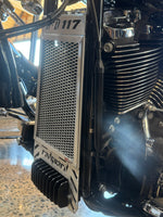 harley davidson heritage classic 117 polished rad guard radiator guard fitted