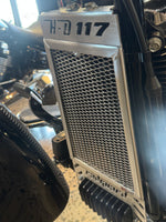 rad guard for the Harley Davidson Heritage Classic 117 in the polished alloy