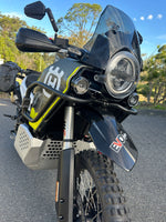 Husqvarna Norden 901 Front fender spacer kit installed 