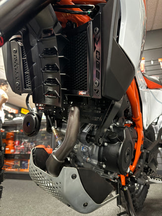 KTM 390 Adventure R Radiator & Engine Guard Set in black