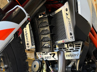 Perfect Fit for the KTM 390 Adventure R  Radiator & Engine Guard Set in polished alloy. Perfect Fit 