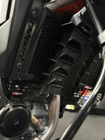 KTM 390 Adventure R Radiator & Engine Guard Set - giving all the protection you need. Fitted in the black.