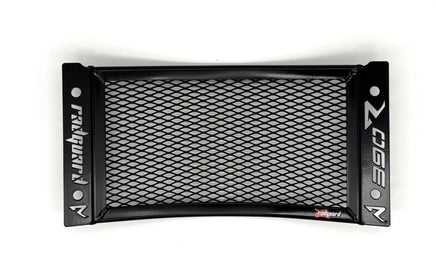 Motorcycle radiator guard from Rad Guard offering high quality guard in black 