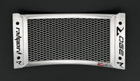 KTM 390 Enduro R & Adventure Radiator Guard in polished aluminium protection from road and stones.