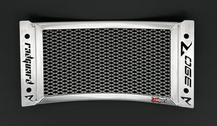 KTM 390 Enduro R & Adventure Radiator Guard in polished aluminium protection from road and stones.
