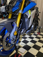 Suzuki GSX-S1000 GT, fitted Radiator Guard, Rad Guard, Stone guard, radiator protection, Protector, stone grill, motorcycle guard